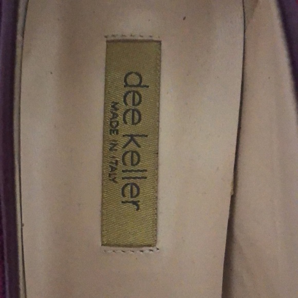 Dee Keller Deep Magenta Velvet heels size 38.5 - Picture 3 of 3